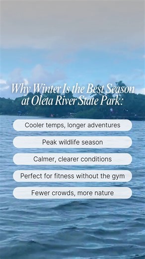 Winter is Oleta’s best season ❄️🌿 Cooler temperatures, active wildlife, and perfect conditions for biking, paddling, and exploring make it the ideal time to get outside. This is winter done right at Oleta River Adventures. | Oleta River Adventures