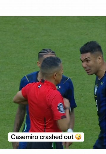 Casemiro Gets Yellow Card vs France After Ref Anger 😳