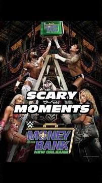 Money In The Bank was full of scary spots #wwe #wwemoneyinthebank #ladder