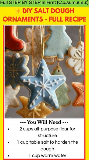 3.1K views · 13 reactions | Make Your Own Salt Dough Ornaments at...