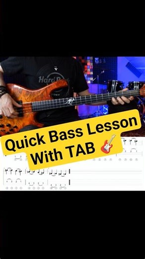 20. Quick Bass Lesson with TAB #QuickBassLesson #BassLesson #BassPractice #FingerExercise #Bass