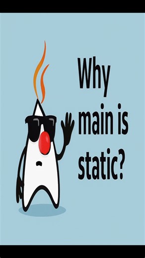 Why is main Static ? #javafullstack #javatutorial #javaforbeginners #javainterview #javaquiz