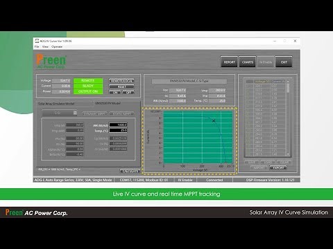 How to Simulate Solar Array IV Curve