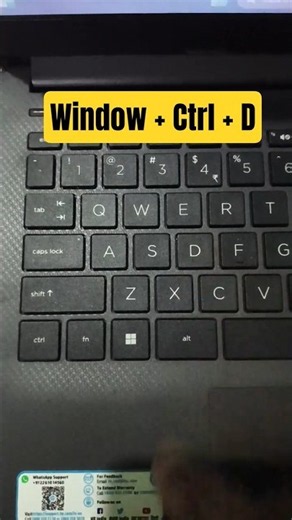 How to Create a Virtual Desktop in Windows 10/11 🔥 | Shortcut Key #shorts #windows