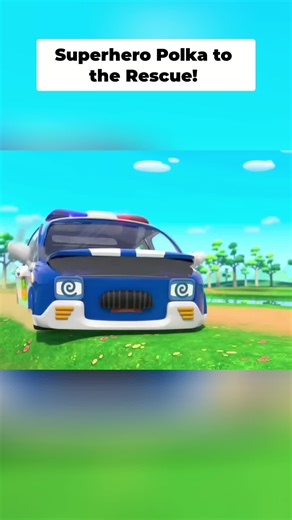 Monster Truck Transforms into Super Police Car Polka