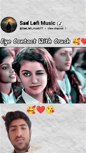 School life eye contact with crush #viral #lovestory