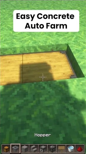 Minecraft Auto Concrete Farm #minecraft #shorts