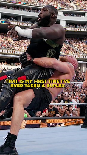 Brock Lesnar Suplexes Omos: WWE Moment