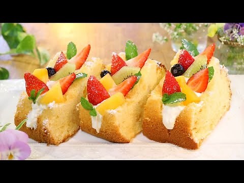 シフォンケーキで作るフルーツサンドの作り方・レシピ How to make Fruit sandwich of Chiffon Cake｜Coris cooking
