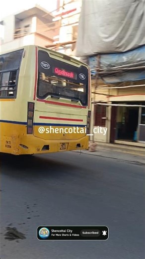 Yellow Mini Bus ( Tenkasi 🔁 Ambai )