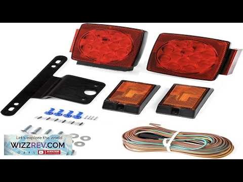 CZC AUTO 12V Submersible LED Trailer Tail Light Kit for Under 80