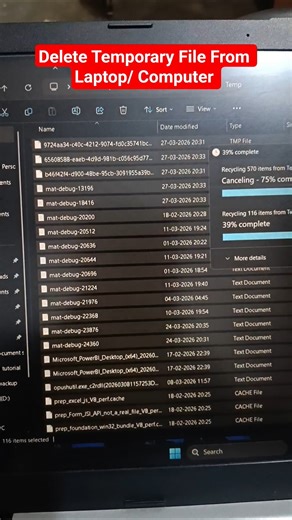 Delete Temporary File From Laptop / Computer Using shortcut trick 😯#shorts #shortcutkeys #delete