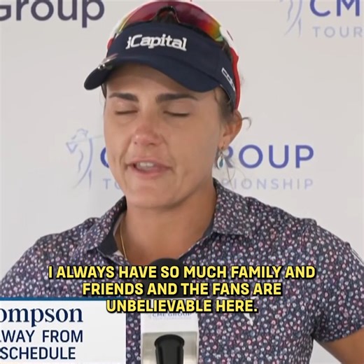 Lexi Thompson spoke from the heart after her final event as a full-time LPGA Tour player. 🥹💜 | Golf Channel