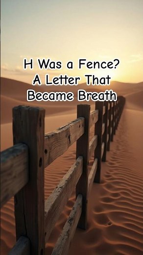 The Letter H Was a Fence?! 🪵💨 | Brightling Alphabet Origins #shorts