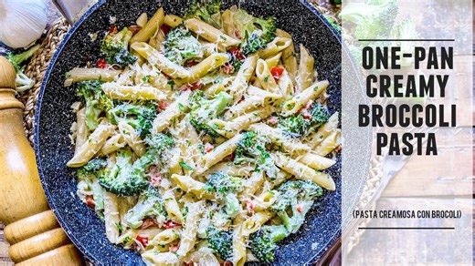 One-Pan Creamy Broccoli Pasta | Healthy and Delicious One-Pot Recipe