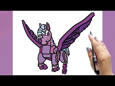 How to draw Celestial Pegasus from Steal a Brainrot (Roblox) - Step by Step