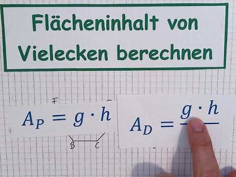Flächeninhalt von Vielecken berechnen