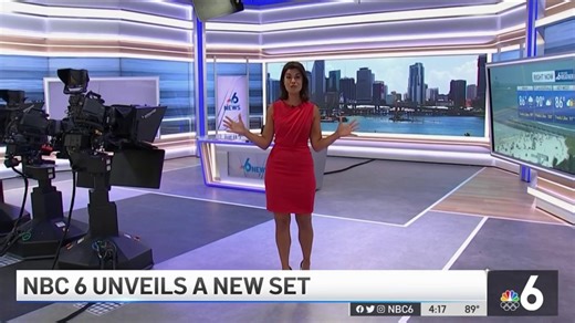 See The New Set at NBC 6 Miami