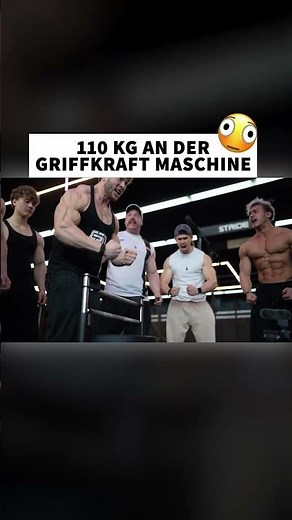 110 KG an der SCHWERSTEN Griffkraftmaschine!