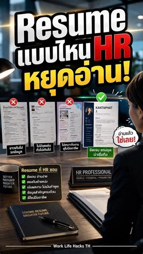 เขียน Resume แบบนี้! HR หยุดอ่านแน่นอน เด็ก ม.ปลาย ต้องรู้