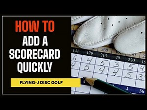 How To Add Your Scorecard Quickly!