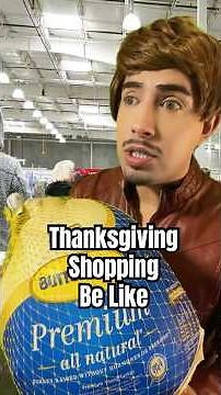 Thankgiving Shopping Be Like #retail #shorts #comedy