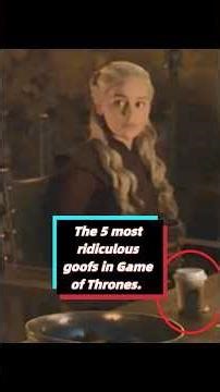 The 5 most ridiculous goofs in Game of Thrones. #us #celebrity #entertainment