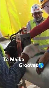 Groove making for rigid coupling installation on pipe"