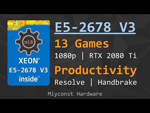 🇬🇧 Xeon E5-2678 V3 – for games and productivity | Hyper-Threading On/Off | DDR4-3200 vs 2133 ECC REG