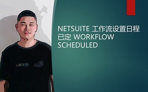 NETSUITE 工作流设置日程已定 WORKFLOW SCHEDULED