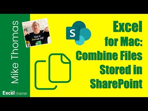 Excel for Mac: How to Combine Files Stored in SharePoint or Teams