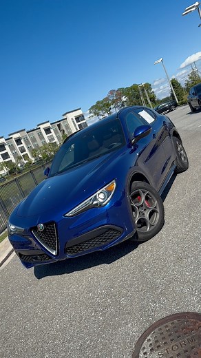 Anodized blue metallic paint still stands out on his Alfa SUV‼️ #alfa #alfaromeo Stelvio #cartok #italiancars | Rons Rides