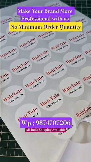 Branding Logo Sticker Printing And Cutting | Transparent Logo Printing | UV DTF Sticker