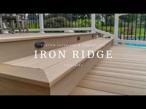 TimberTech Vintage Weathered Teak Deck | Classic White Vinyl Railing