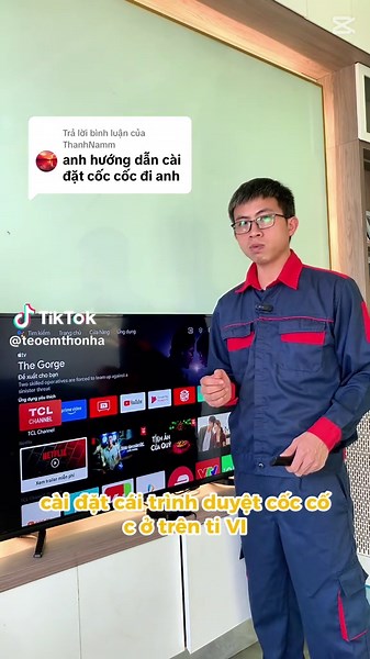 Hướng dẫn cài đặt Cốc Cốc trên Tivi đơn giản