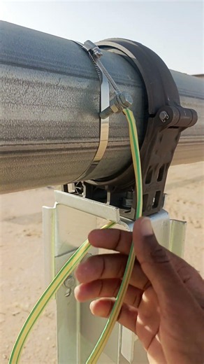 Solar Tracking System Earth Cable Installation | Grounding & Earthing Work Complete ⚡