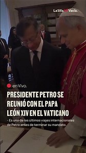 Petro se reunió con el Papa León XIV en el Vaticano