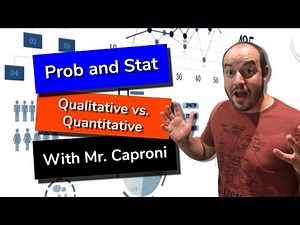 Quantitative vs. Qualitative (categorical) Variables - Prob/Stat
