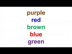 The Stroop Effect | Psychology Science Experiment