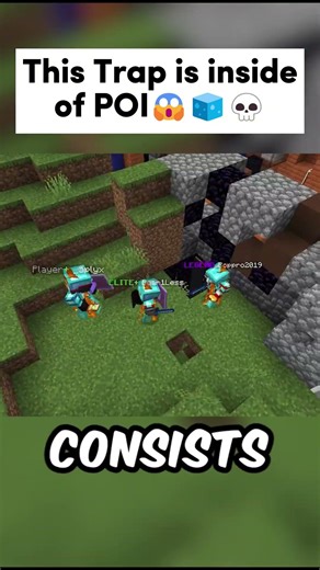 This Trap is inside of POI 😱🧊💀 #gaming #minecraft