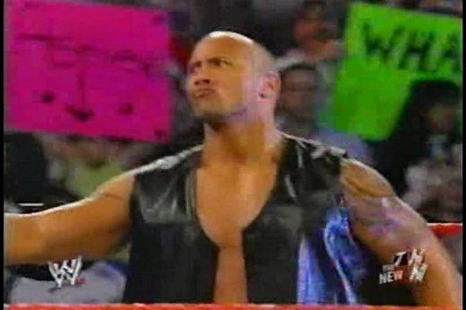 【名场面】巨石强森（The Rock）干扰冷石（Stone Cold）比赛两人互飙大招