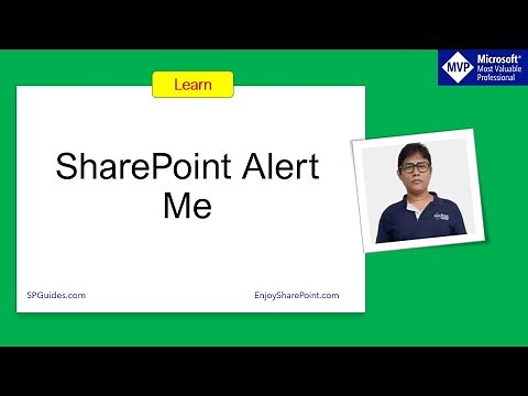 SharePoint alerts - Create alerts in SharePoint list or library