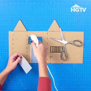 Upcycle cardboard boxes from your Black Friday haul into a rustic holiday village. 📦 ➡️ ☃️ Download the template >> http://www.hgtv.com/village ✂️ Get the full details >> https://hg.tv/2YiY9df 😍 | HGTV