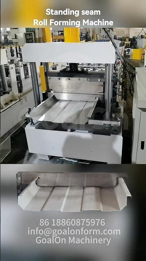 How Does a Metal Standing Seam Roll Forming Machine Work?#shorts