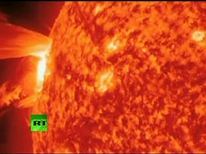 Amazing Video: Giant solar flare erupting from Sun surface