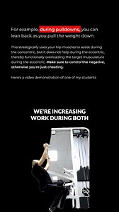 Recently @menno.henselmans posted about the potential benefits of overloading the eccentric, which I agree can be a great training variation. However we disagree on some of the suggested methods to accomplish this. Particularly using momentum on a pulldown and using flywheel resistance. For anyone willing to watch this 20 minute breakdown, you will understand my argument for why the swinging back pulldown doesn’t fit in this category IMO. I will touch on the flywheel separately. A quick summary 