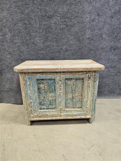 Solid Reclaimed Teak Wood Trunk With Carvings and White Washed Finish. - Etsy