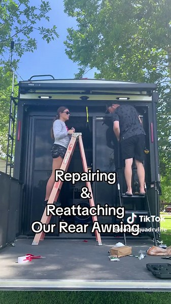 RV Awning Repair: How We Reattached Our Rear Awning