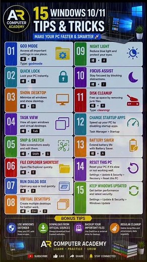 15 Windows 10/11 Tips & Tricks You Must Know in 2026 | Make Your PC Faster 🚀💻