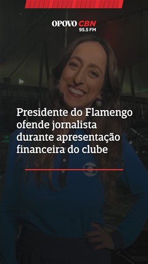 O POVO CBN on Instagram: "🗣️Durante a apresentação de dados financeiros do clube, o presidente do Flamengo, Luiz Eduardo Baptista (Bap), ofendeu a jornalista Renata Mendonça, do Grupo Globo, chamando-a de “nariguda”. Renata atua há cinco anos como comentarista na TV aberta, SporTV e Premiere, além de ser colunista da Folha de S.Paulo. Aos 35 anos, soma passagens por veículos como ESPN Brasil e BBC. ⚽ Ela também é uma das fundadoras do Dibradoras, portal criado para ampliar a visibilidade das mu